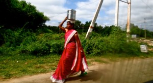 Frau in Hampi